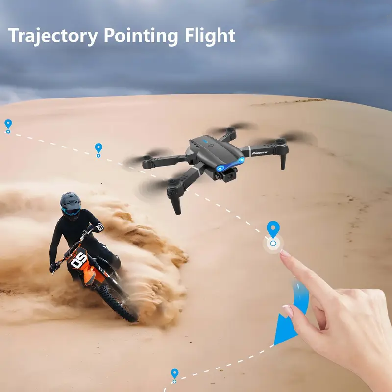 E99 Dual-camera Drone, Entry-level Remote-controlled Drone, Four-axis Foldable