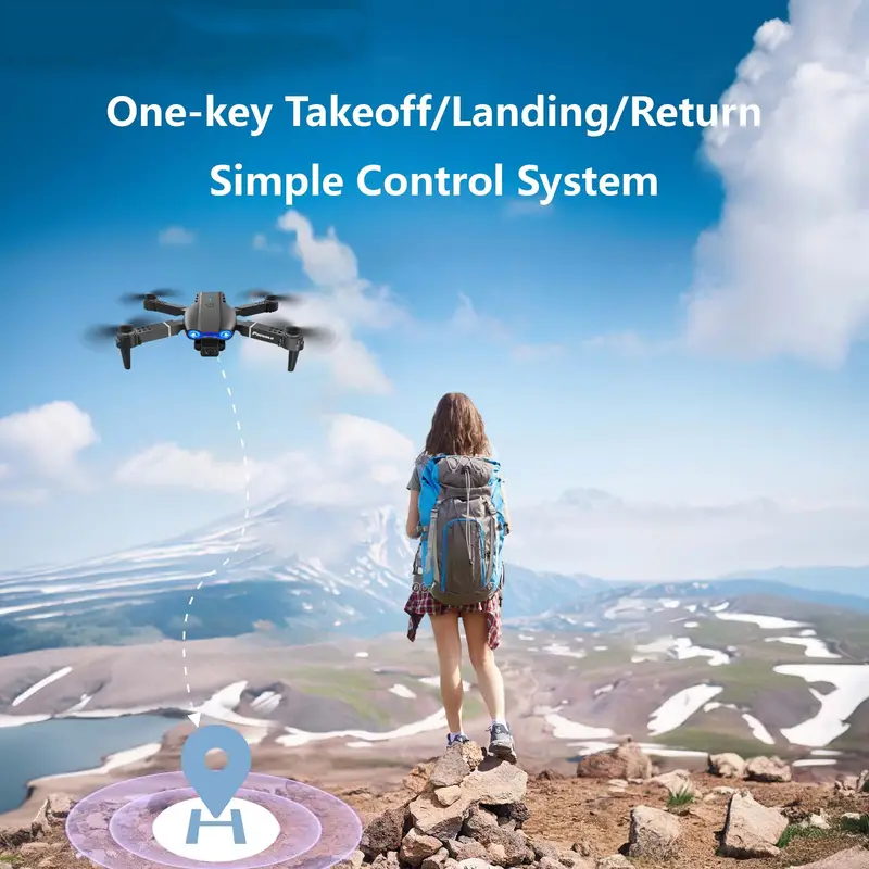 E99 Dual-camera Drone, Entry-level Remote-controlled Drone, Four-axis Foldable