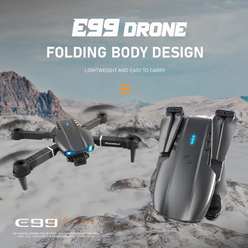 E99 Dual-camera Drone, Entry-level Remote-controlled Drone, Four-axis Foldable