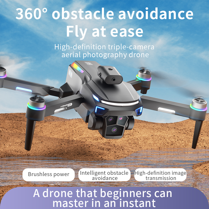 H20Remote Control Drone, Dual Cameras, Brushless Motor, Foldable Four-axis