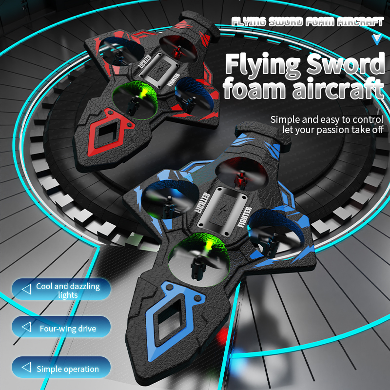 H24 remote control foam airplane, LED light, lithium battery long life