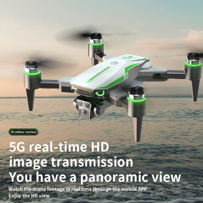 H17 Remote Control Drone, Dual Cameras, Brushless Motor, Foldable Four-axis