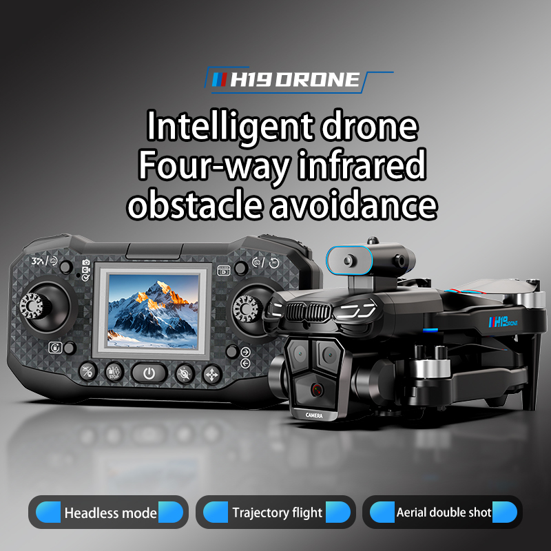 H19Remote Control Drone, Dual Cameras, Brushless Motor, Foldable Four-axis
