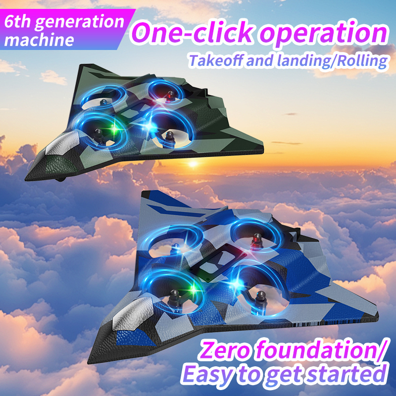 H23 remote control foam airplane, LED light, lithium battery long life