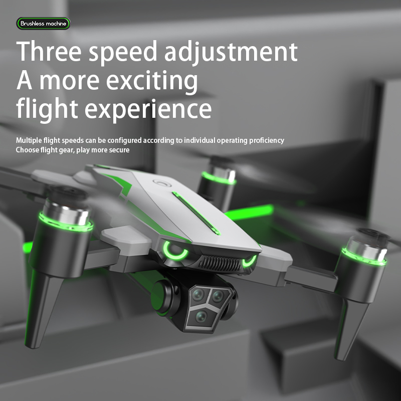 H17 Remote Control Drone, Dual Cameras, Brushless Motor, Foldable Four-axis