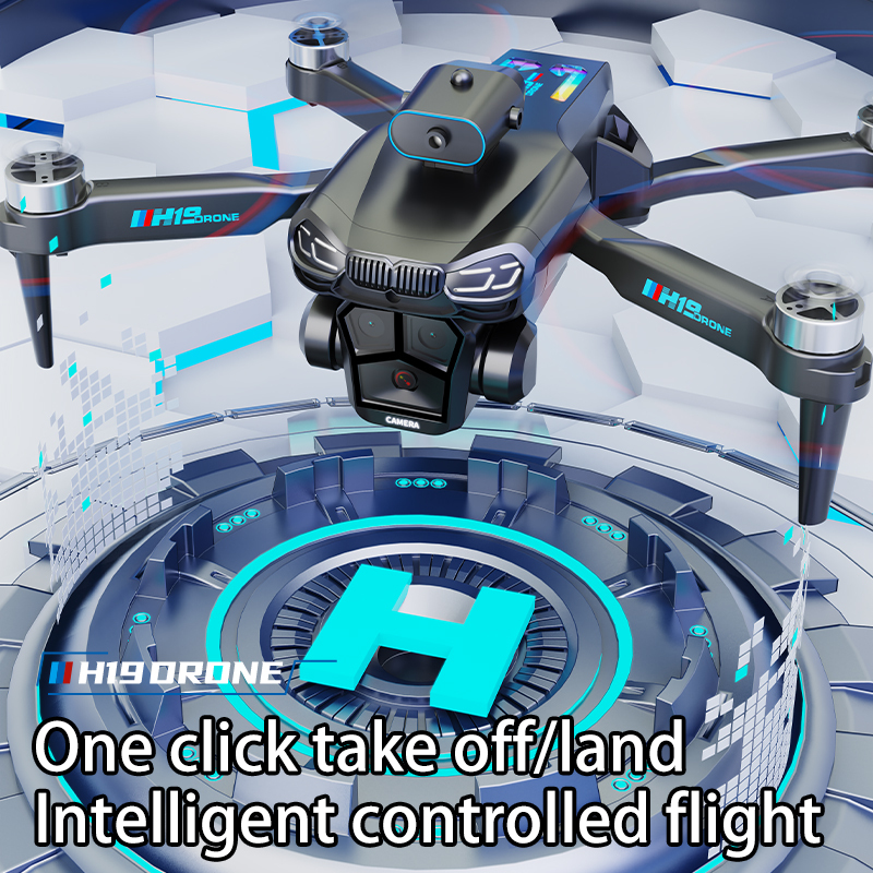 H19Remote Control Drone, Dual Cameras, Brushless Motor, Foldable Four-axis