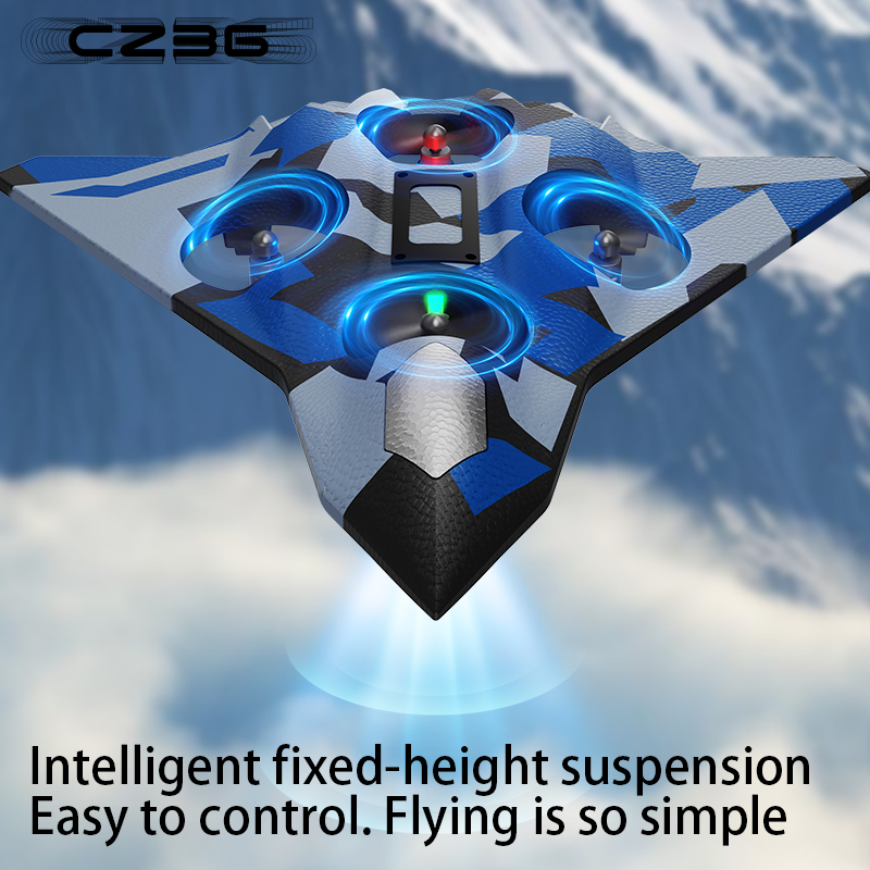 H23 remote control foam airplane, LED light, lithium battery long life