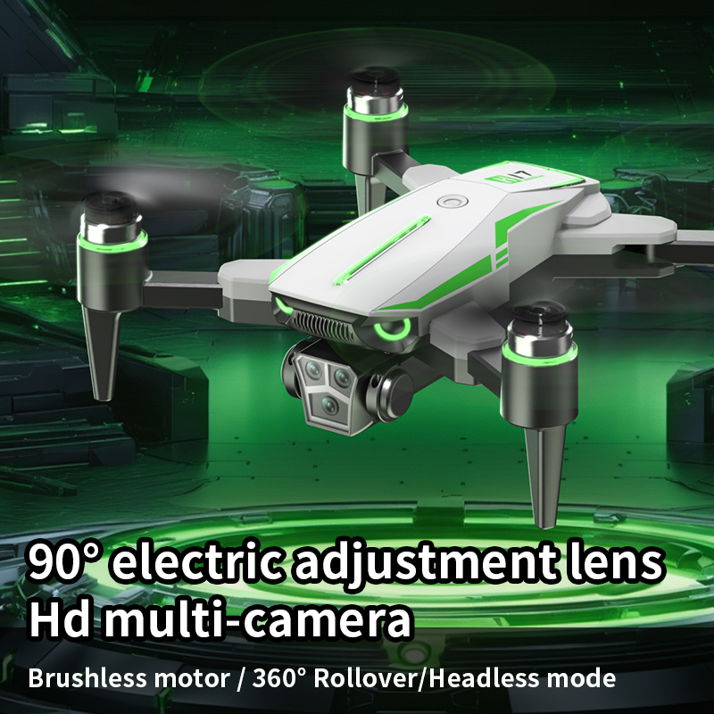 H17 Remote Control Drone, Dual Cameras, Brushless Motor, Foldable Four-axis