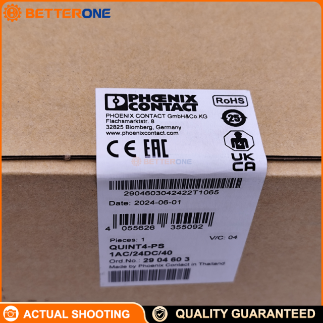 Phoenix Contact 2904603 QUINT4-PS/1AC/24DC/40 DIN-Rail Power Supply 1-Phase Input 24 VDC 40 A SFB NFC