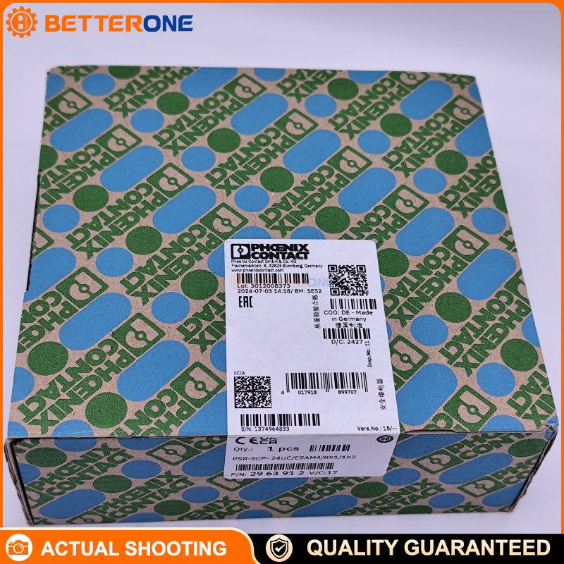 Phoenix Contact 2963912 PSR-SCP-24UC/ESAM4/8X1/1X2 Safety Relay E-Stop & Safety Door Monitoring 24 VAC/DC 8 Enabling + 1 Signaling Output DIN-Rail