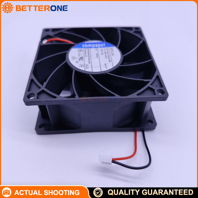 ebm-papst 3214JH DC Axial Cooling Fan 92×92×38mm 24 VDC (12–30 V) 6800 RPM 146 m³/h (86 CFM) 9 W Ball Bearing