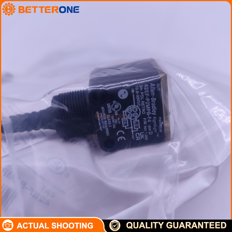 Allen-Bradley 42EF-P2MPB-F4 RightSight Photoelectric Sensor, Polarized Retroreflective 0.025–3 m 10.8–30 VDC PNP Complementary LO/DO IO-Link 4-Pin M12 Pigtail