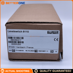 Bürkert 555293 Type 8110 Vibrating Fork Level Switch 10–35 VDC PNP IP65 G 1" Thread DIN EN 175301-803 Form A Plug