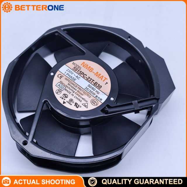 NMB (MinebeaMitsumi) 5915PC-23T-B30 AC Axial Cooling Fan 172×150×38mm 230 VAC Ball Bearing