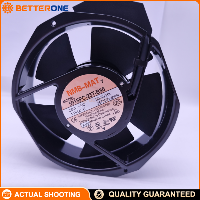 NMB (MinebeaMitsumi) 5915PC-23T-B30 AC Axial Cooling Fan 172×150×38mm 230 VAC Ball Bearing