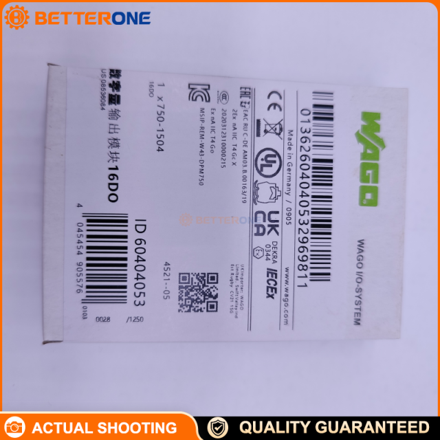 WAGO 750-1504 16-Channel Digital Output Module 24 VDC 0.5 A per Channel (WAGO-I/O-SYSTEM 750)