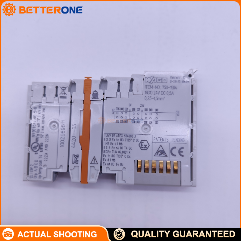 WAGO 750-1504 16-Channel Digital Output Module 24 VDC 0.5 A per Channel (WAGO-I/O-SYSTEM 750)