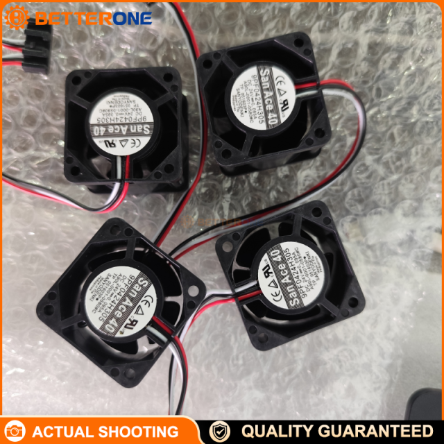 San Ace 9PF0424H305 SanAce40 DC Cooling Fan 24 VDC 0.095 A 40×40×28 mm 3-Wire (FANUC A90L-0001-0580#C Compatible)