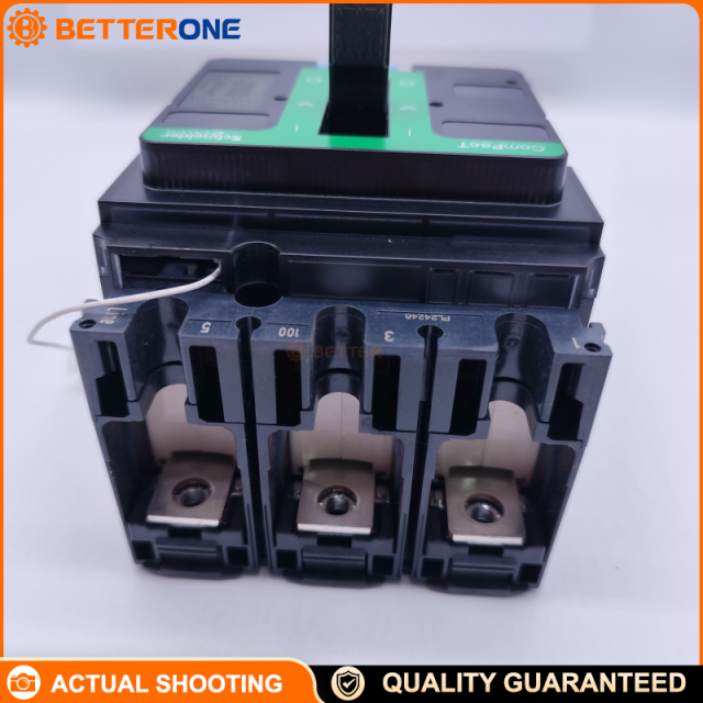 Schneider Electric ComPacT NSX100R C10R36M050 MCCB, 3P (3D) Fixed, 50A MicroLogic 6.2 E-M (LSIG), 200kA @ 415VAC, 690VAC