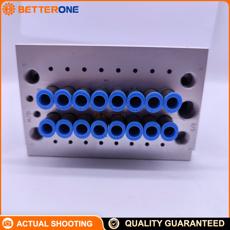 Festo CPV10-VI10P-10-8A-D1-RY-8C-GEM Valve Terminal (CPV10-VI), Type 10, 8-Station Manifold, 24 VDC, IP65, 400 L/min, -0.9…10 bar