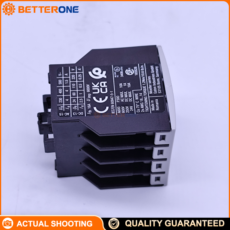 Eaton Moeller DILA-XHI40 Auxiliary Contact Module, 4NO, Ith 16A, Front Mount, Screw Terminals, for DILA / DILM7–DILM38