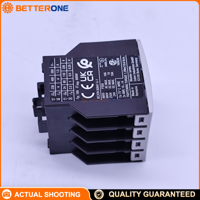Eaton Moeller DILA-XHI40 Auxiliary Contact Module, 4NO, Ith 16A, Front Mount, Screw Terminals, for DILA / DILM7–DILM38