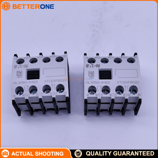 Eaton Moeller DILM150-XH122 (DILM150-XHI22 / 277950) Auxiliary Contact Module, 4-Pole, 2NO+2NC, Ith 16A, Front Mount, Screw Terminals, for DILM40–DILM170