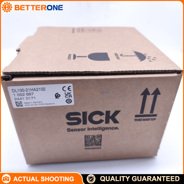 SICK DL100-21HA2102 Laser Distance Sensor (Dx100), 0.15–100 m, ±2 mm Accuracy, PROFIBUS DP, 18–30 VDC, IP65, Class 2 Laser, Heating