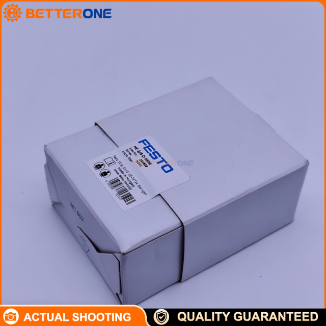 Festo HE-3/8-D-MINI (162808) Manual On/Off Valve, 3/2 Bistable, G3/8 (Ports 1&2) + G1/8 (Port 3), 0–16 bar, 1600 L/min, -10…60°C