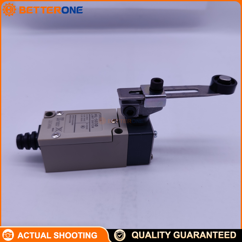 OMRON HL-5030 Limit Switch, Adjustable Roller Lever, DPST (NO/NC), 5A 250VAC, IP65, Connector Termination