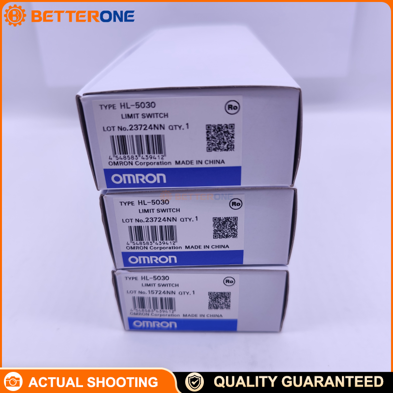 OMRON HL-5030 Limit Switch, Adjustable Roller Lever, DPST (NO/NC), 5A 250VAC, IP65, Connector Termination