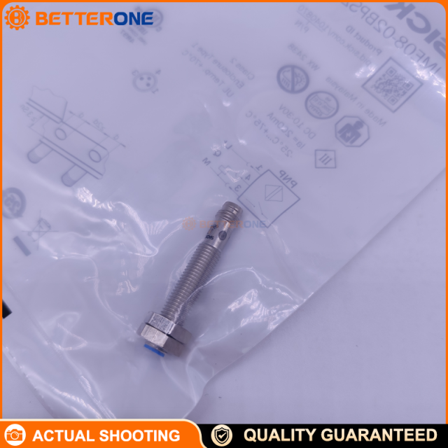 SICK IME08-02BPSZT0S (IME08-02BPSZTOS) Inductive Proximity Sensor, M8×1 Flush, 2 mm Sensing, PNP NO, 10–30 VDC, 3-Wire, 3-Pin M8, IP67, 4 kHz