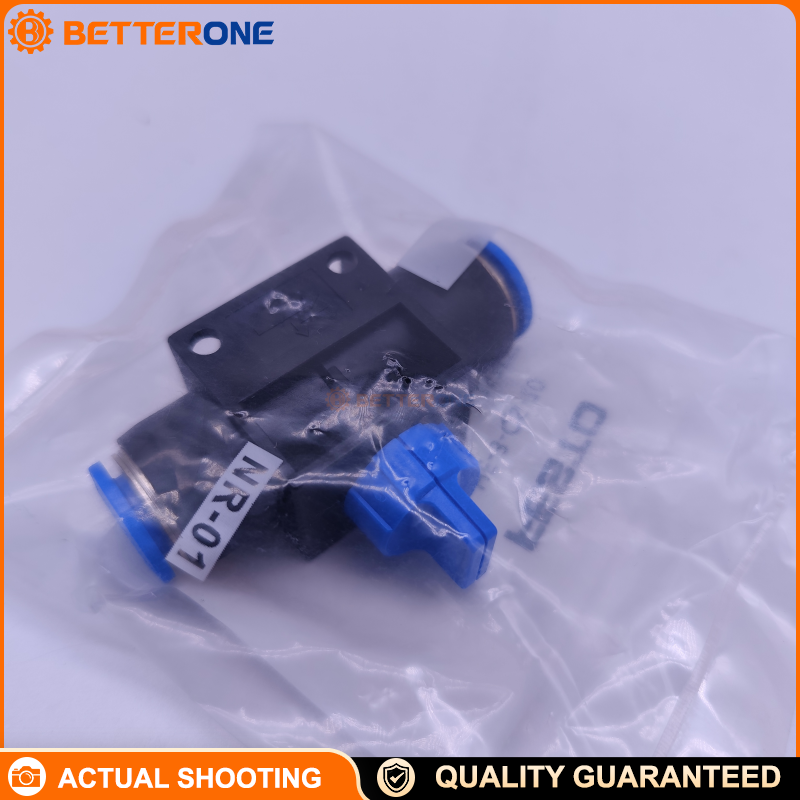 Festo HE-3-QS-10 (153477) Manual Shut-Off Valve, 3/2 Bistable with Exhaust Function, QS-10 × QS-10, 752 L/min, -0.95 to 10 bar