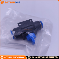 Festo HE-3-QS-10 (153477) Manual Shut-Off Valve, 3/2 Bistable with Exhaust Function, QS-10 × QS-10, 752 L/min, -0.95 to 10 bar