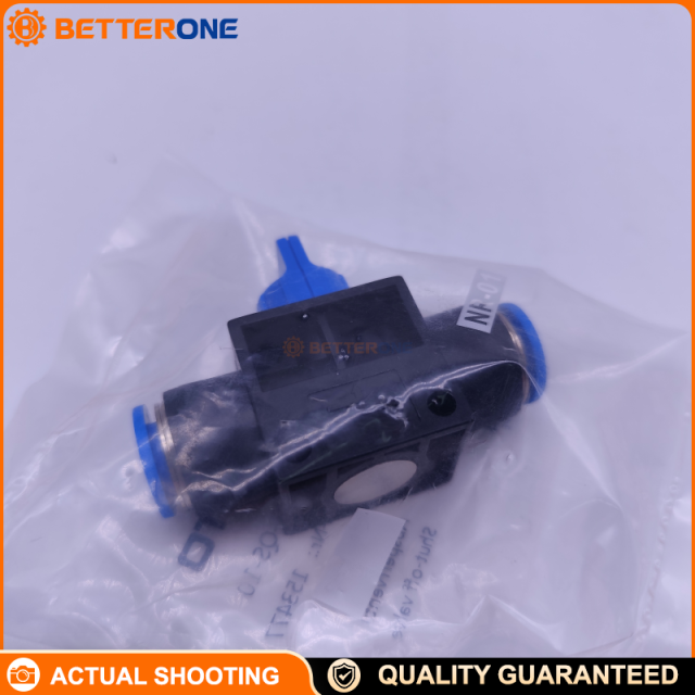 Festo HE-3-QS-10 (153477) Manual Shut-Off Valve, 3/2 Bistable with Exhaust Function, QS-10 × QS-10, 752 L/min, -0.95 to 10 bar