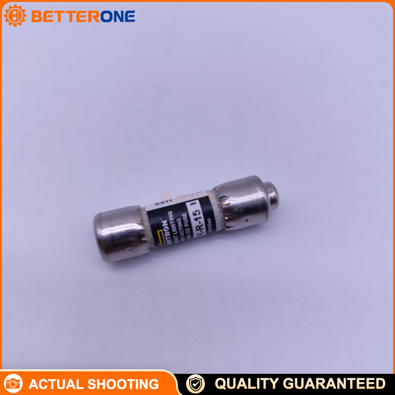 Eaton Bussmann KTK-R-15 Class CC Current-Limiting Fast-Acting Fuse, 15A, 600VAC, 200kA IR, Rejection Type, Ferrule Ends, 13/32" × 1-1/2"