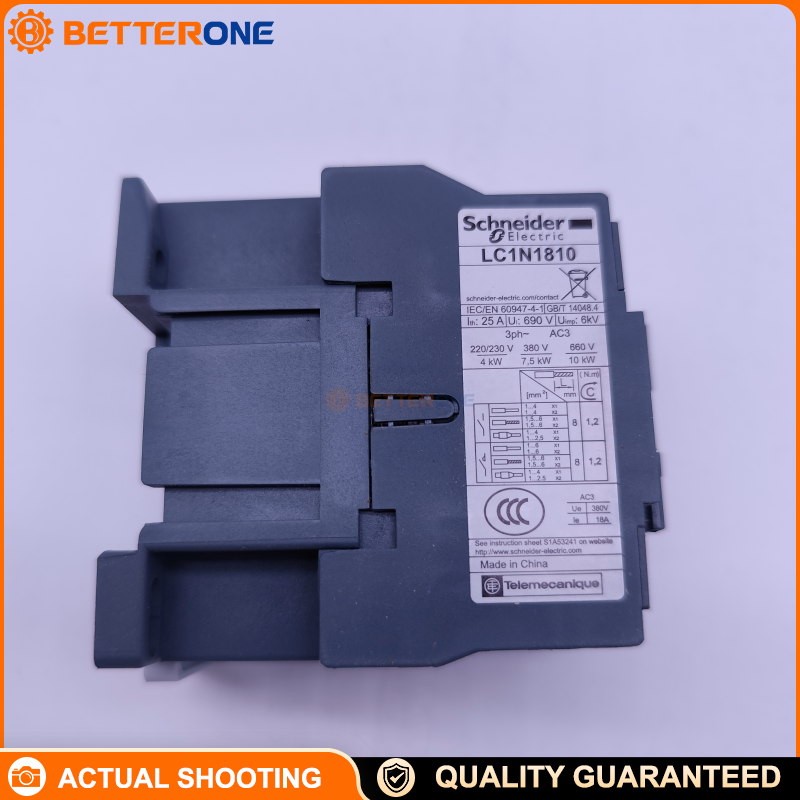 Schneider Electric Easy TeSys Control LC1N1810F5N IEC Contactor, 3P (3NO), AC-3 18A ≤440V, 7.5kW @ 400V, 110 VAC 50Hz Coil, 1NO Aux, 690 VAC