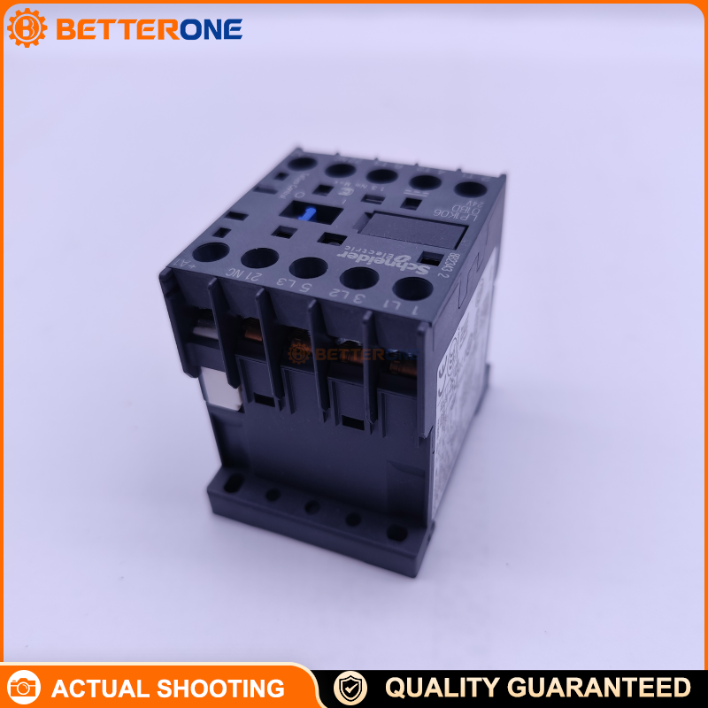Schneider Electric TeSys K LP1K0601BD IEC Contactor, 3P (3NO), AC-3 6A ≤440V, 2.2 kW @ 400V, 24 VDC Coil, 1NC Aux, 690 VAC