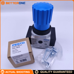Festo LR-1/2-D-MIDI Pressure Regulator (159581), G1/2, 0–16 bar, 0.5–12 bar Regulating Range, 3500 L/min (DIN 1343), With Pressure Gauge