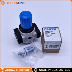 Festo LR-1/4-D-MINI Pressure Regulator (159625), G1/4, 1–16 bar, 0.5–12 bar Regulating Range, 1500 L/min (DIN 1343), With Pressure Gauge
