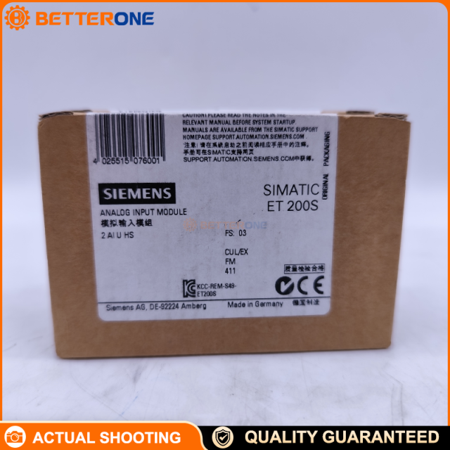Siemens SIMATIC ET 200SP 6ES7131-6BH00-0BA0 Digital Input Module, DI 16×24 VDC Standard (ST), Fits BU Type A0, Color Code CC00, Module Diagnostics, 0.05–20 ms Input Delay, 15 mm Width