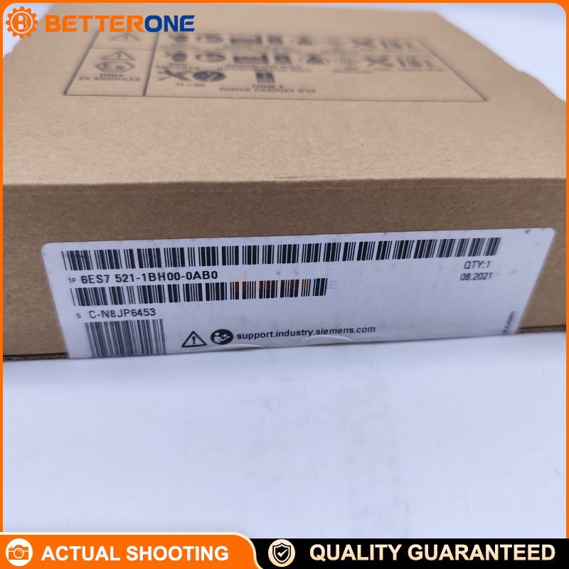 Siemens SIMATIC S7-1500 6ES7521-1BH00-0AB0 Digital Input Module, DI 16×24 VDC HF, 16 Channels (1 Group), 2 Counter Inputs, 0.05–20 ms Input Delay, IEC 61131 Type 3, Diagnostics, Hardware Interrupts