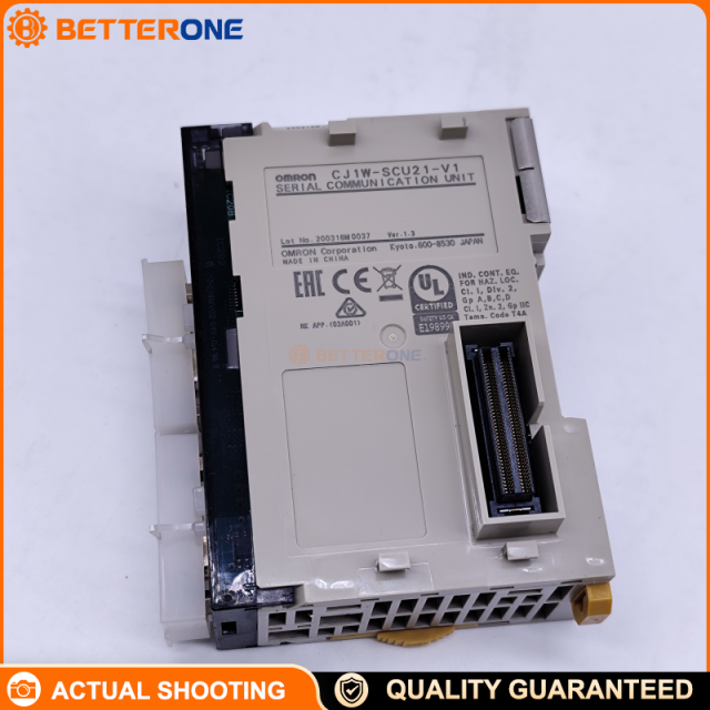 OMRON CJ1W-SCU21-V1 CJ-Series Serial Communications Unit, 2-Port RS-232C, Protocol Macro / Host Link / 1:N NT Link, Serial Gateway, No-Protocol, Modbus-RTU Slave (Unit Ver. 1.3), CJ1/CJ2 CPU Bus Unit