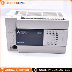 Mitsubishi MELSEC-F FX3U-32MT/ESS PLC CPU Base Unit, 32 I/O (16DI 24VDC + 16DO Transistor SOURCE), AC100–240V, 64K Steps, Removable Terminal Block, RS-422