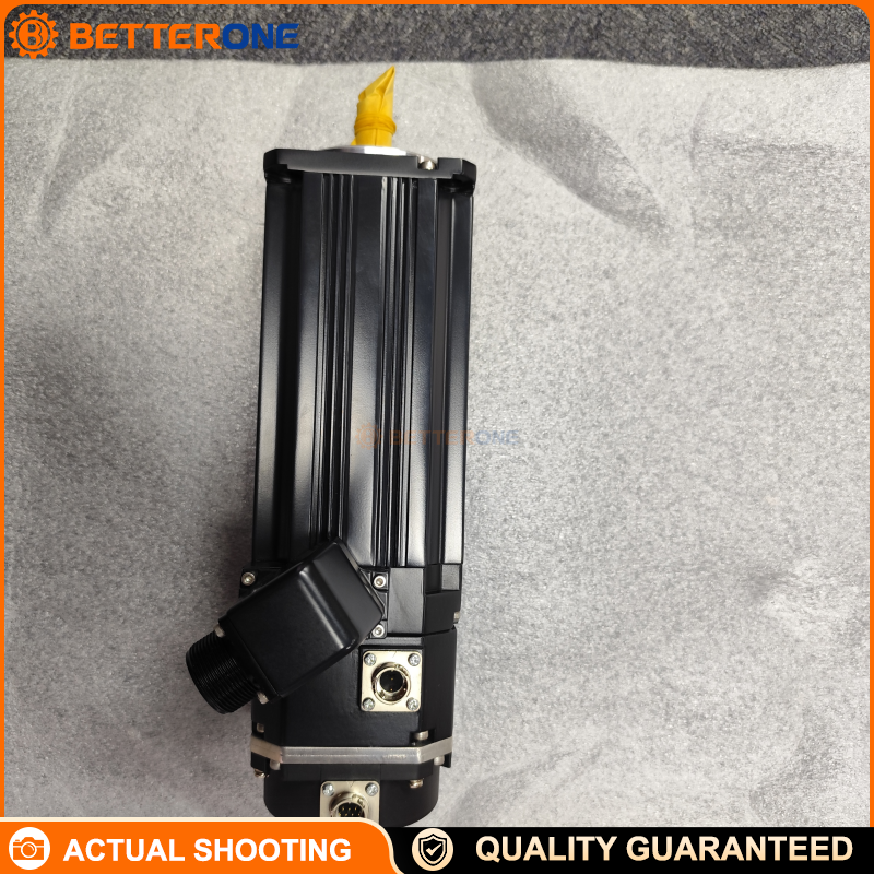 Mitsubishi Electric MELSERVO-J4 HG-JR2034B AC Servo Motor, 2 kW, 400V Class, 3000 rpm Rated (6000 rpm Max), 6.4 N·m Rated Torque (19.1 N·m Max), IP67, 22-Bit Encoder, With Brake, Straight Shaft