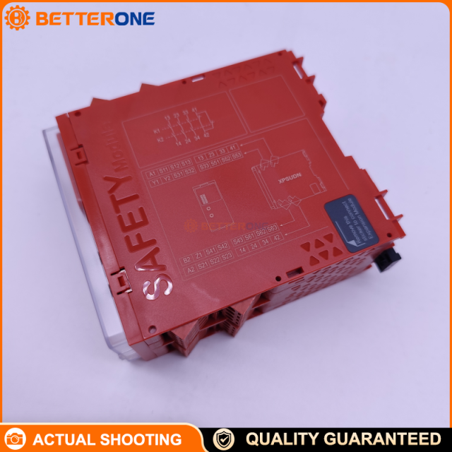 Schneider Electric Harmony XPSU XPSUDN13AP Safety Module, Cat.4, 24 VAC/DC, 6 Safety Inputs, 3NO + 1NC Safety Outputs, E-Stop / Guard / Light Curtain Monitoring, Screw Terminals