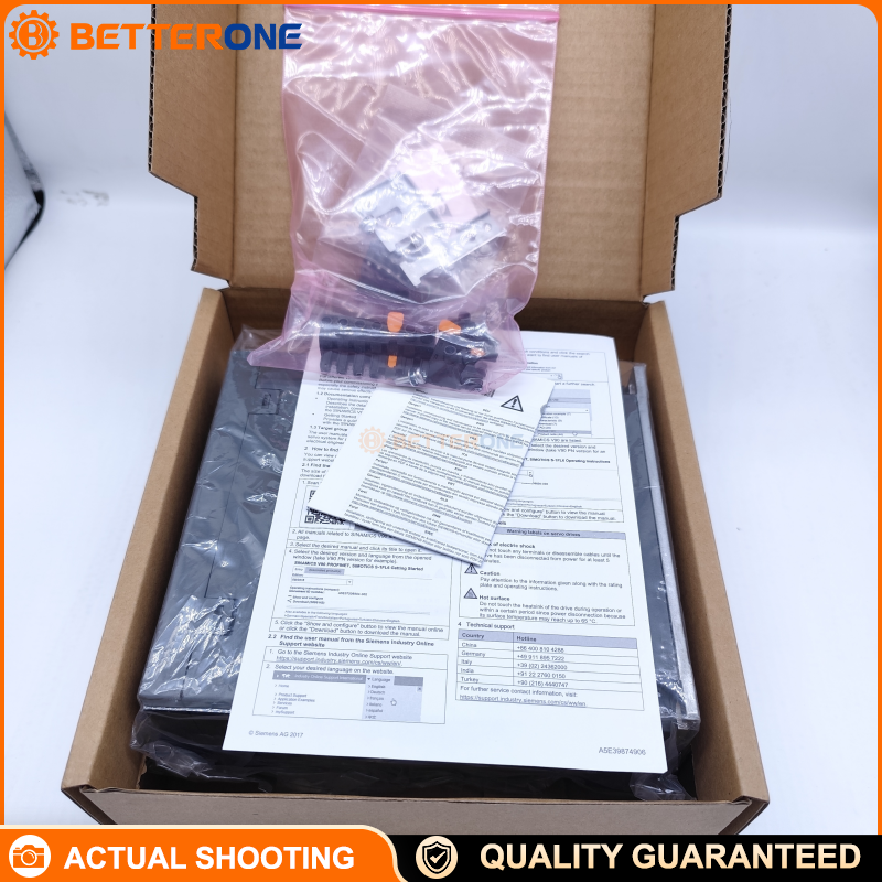 Siemens SINAMICS V90 6SL3210-5FB10-8UF0 Servo Drive with PROFINET, 0.75 kW, 200–240 VAC (1/3-Phase), 45–66 Hz, 4.70 A Rated (14.10 A Max), IP20, Natural Convection, Frame FSC, 80×170×195 mm