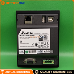 Delta DOP-103WQ 4.3" HMI Touch Panel with Ethernet, 480×272 TFT LCD, 10/100Mbps LAN, RS-232/RS-485 + RS-422/RS-485, USB Host/Slave, 24VDC (±15%), IP65/NEMA4 Front, 137×103×37.1mm
