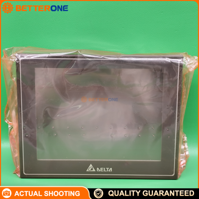 Delta DOP-107EG 7" Ethernet HMI Touch Panel, 800×600 TFT LCD, 10/100Mbps LAN, USB Host/Slave, RS-232/RS-485/RS-422 (COM1/COM2/COM3), SD Card, 24VDC (±15%), IP65/NEMA4/Type 4X Front