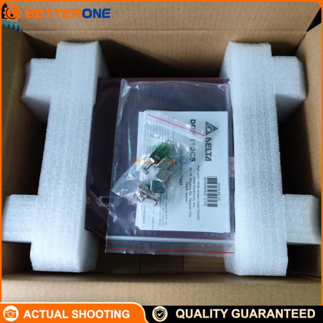 Delta DOP-110CS 10.1" HMI Touch Panel, 1024×600 TFT LCD, Cortex-A8 800MHz, 256MB RAM/256MB ROM, USB Host/Slave, COM1 RS-232 (Flow Control) + COM2 RS-232/RS-485 + COM3 RS-422/RS-485, 24VDC (±15%), IP65/NEMA4 Front